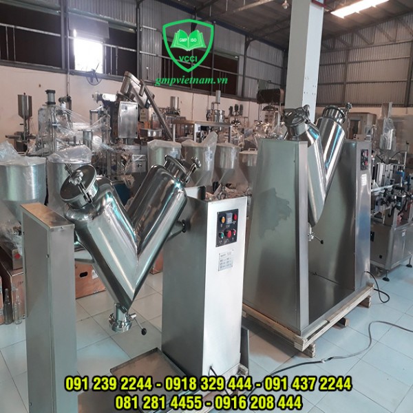 Máy trộn bột công suất lớn – Máy trộn chữ V, máy trộn bột thảo dược